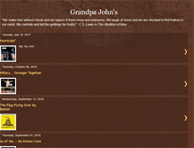 Tablet Screenshot of grandpajohn.blogspot.com