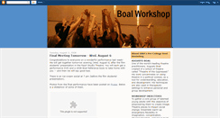 Desktop Screenshot of boalworkshop2008.blogspot.com