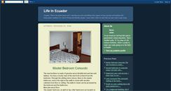 Desktop Screenshot of lifeinecuador.blogspot.com