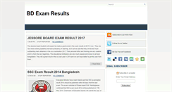 Desktop Screenshot of bdexamresults.blogspot.com