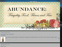 Tablet Screenshot of fromscratchfrugalityfitnessandfood.blogspot.com