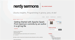 Desktop Screenshot of nerdysermons.blogspot.com