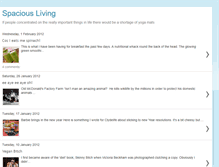 Tablet Screenshot of livingspacious.blogspot.com