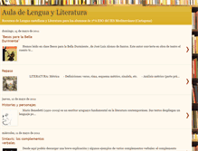 Tablet Screenshot of lenguayliteratura.blogspot.com