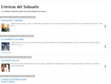 Tablet Screenshot of cronicasdelsubsuelo.blogspot.com