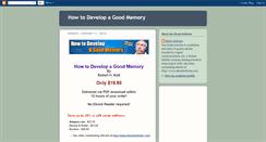 Desktop Screenshot of developagoodmemory.blogspot.com