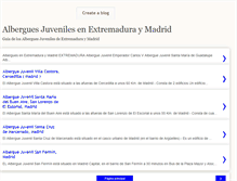 Tablet Screenshot of alberguesextremaduramadrid.blogspot.com