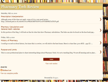 Tablet Screenshot of pharmacytechreview.blogspot.com