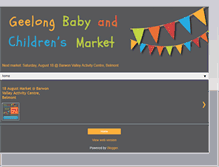 Tablet Screenshot of geelongbabyandchildrensmarket.blogspot.com