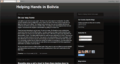 Desktop Screenshot of helpinghandsbolivia.blogspot.com