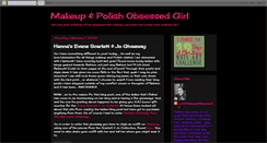 Desktop Screenshot of makeupobsesseddd.blogspot.com