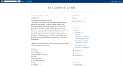 Desktop Screenshot of 431jennielynn.blogspot.com