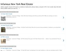 Tablet Screenshot of infamousnewyorkrealestate.blogspot.com