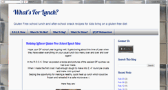 Desktop Screenshot of glutenfreeschoollunch.blogspot.com