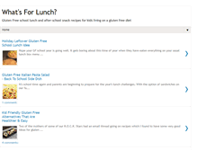 Tablet Screenshot of glutenfreeschoollunch.blogspot.com