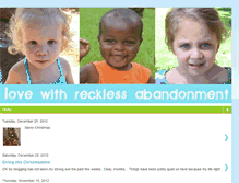 Tablet Screenshot of lovewithrecklessabandonment.blogspot.com