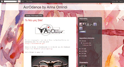 Desktop Screenshot of acrodancebyannaomiridi.blogspot.com