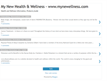 Tablet Screenshot of mynewellness.blogspot.com