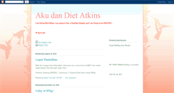 Desktop Screenshot of akudanatkinsdiet.blogspot.com