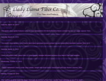 Tablet Screenshot of lladyllamafiberco.blogspot.com