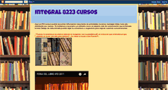 Desktop Screenshot of integral8223cursos.blogspot.com