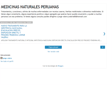 Tablet Screenshot of medicinasnaturalesperuanas.blogspot.com