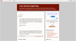 Desktop Screenshot of learn-business-english.blogspot.com