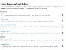 Tablet Screenshot of learn-business-english.blogspot.com