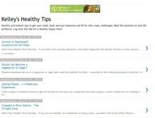 Tablet Screenshot of kelleyshealthytips.blogspot.com