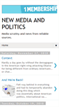 Mobile Screenshot of newmediaandpolitics.blogspot.com