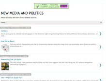 Tablet Screenshot of newmediaandpolitics.blogspot.com