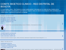 Tablet Screenshot of comitebioeticoclinicoreddistrital.blogspot.com