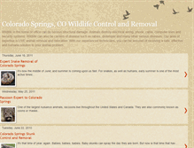 Tablet Screenshot of coloradospringswildlifeanimalcontrol.blogspot.com