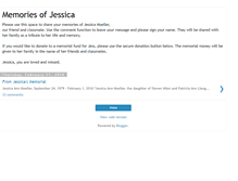 Tablet Screenshot of memoriesofjessicamoeller.blogspot.com