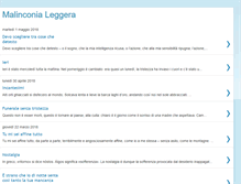 Tablet Screenshot of malinconialeggera.blogspot.com