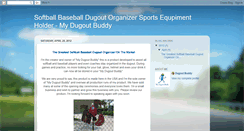 Desktop Screenshot of mydugoutbuddy.blogspot.com