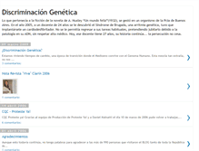 Tablet Screenshot of discriminaciongenetica.blogspot.com