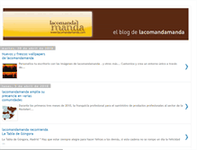 Tablet Screenshot of lacomandamanda.blogspot.com