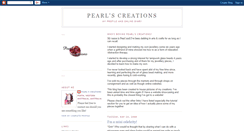 Desktop Screenshot of pearlscreations.blogspot.com