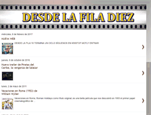 Tablet Screenshot of desdelafiladiez.blogspot.com