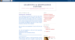 Desktop Screenshot of learningandknowledgecenter.blogspot.com