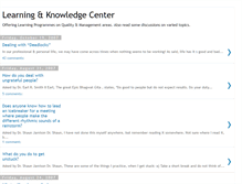 Tablet Screenshot of learningandknowledgecenter.blogspot.com