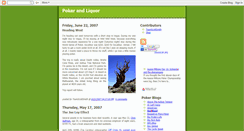 Desktop Screenshot of pokerandliquor.blogspot.com