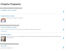 Tablet Screenshot of chispitachispiante.blogspot.com