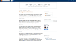 Desktop Screenshot of moneyatarmslength.blogspot.com