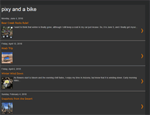Tablet Screenshot of pixyandabike.blogspot.com