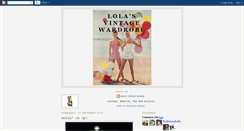 Desktop Screenshot of lolasvintagewardrobe.blogspot.com