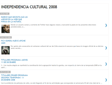 Tablet Screenshot of independenciacultural2008.blogspot.com