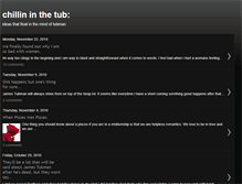 Tablet Screenshot of chillin-in-the-tub.blogspot.com