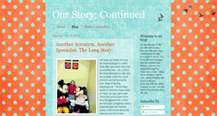 Desktop Screenshot of ourstorycontinued.blogspot.com